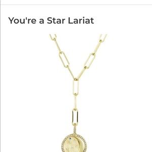Melinda Maria Star Lariat Necklace